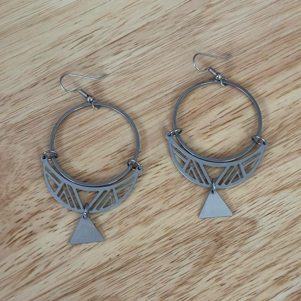 Geometric Earrings - Picture 2 of 3
